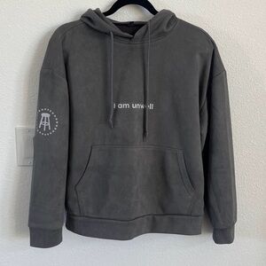 Charcoal Gray 'I Am Unwell' Hoodie